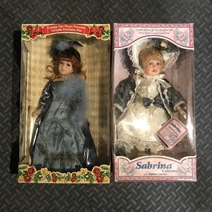 1990s Collector's Choice Sabrina Collection by Sabrina Carrera Porcelain Dolls